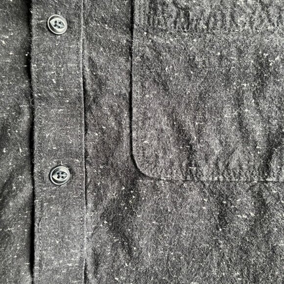 Volcom Men's Collared Short Sleeve Button Up Shirt Black & White Extra Large XL - Picture 4 of 5